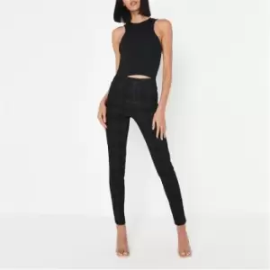 image of Missguided Vice Highwaisted Skinny Jean - Green