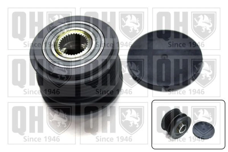 Image of QUINTON HAZELL Alternator clutch pulley QUINTON HAZELL QTR112