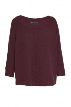 image of French Connection Autumn Flossy Round Neck Jumper Purple