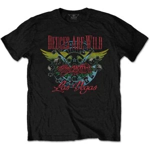 Image of Aerosmith - Deuces Are Wild, Vegas Unisex Large T-Shirt - Black