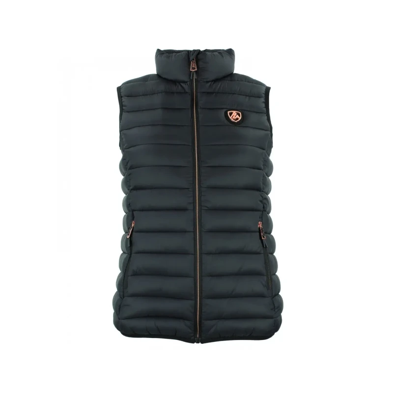 Image of Womens Peak Mountain Fine Puffer Vest Noir Female S