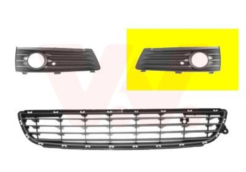 Image of VAN WEZEL Bumper grill VAN WEZEL 3792593