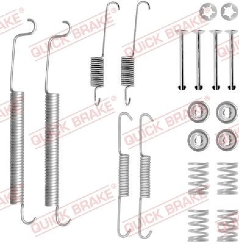 Image of QUICK BRAKE Brake shoe fitting kit QUICK BRAKE 105-0756