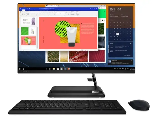 image of Lenovo IdeaCentre AIO 3 Gen 6 (27" AMD) AMD Ryzen 7 5700U Processor (1.80 GHz up to 4.30 GHz)/Windows 10 Home 64/512GB SSD M.2 2280 PCIe QLC