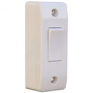 image of ESR Sline 10A 1 Gang 2 Way Architrave Switch and Pattress Box