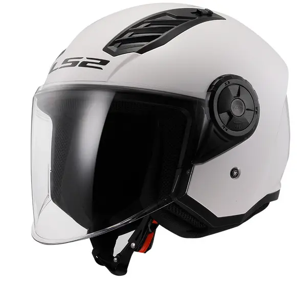 Image of LS2 OF616 Airflow II Solid Gloss White 06 Jet Helmet Size L