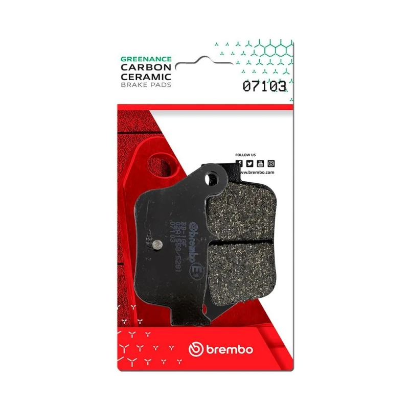 Image of BREMBO Brake pad set BREMBO 07103