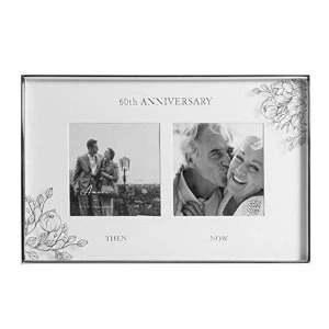 Image of 4" x 4" - Amore By Juliana Floral Double Frame - 60 Years