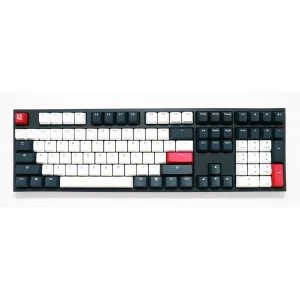 Image of Ducky One 2 Tuxedo Double Shot PBT Cherry MX Blue Mechanical Keyboard - Black + White (DKON1808-CUSPDZZBX) (US layout)