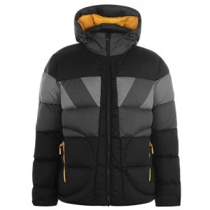 Image of Jack Wolfskin Colour Block Puffer Jacket - Black 6000