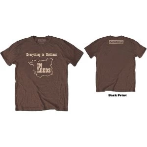 Image of Kaiser Chiefs - Everything Is Brilliant Unisex Large T-Shirt - Brown