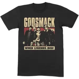 Image of Godsmack - Legends Photo Unisex Large T-Shirt - Black