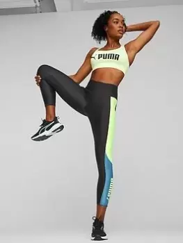 Puma Womens Fit Eversculpt Color Block 7/8 Tights - Black/Multi, Black/Multi, Size XS, Women