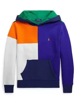 Image of Ralph Lauren Boys Colour Block Hoodie - Multi, Size 7 Years=S