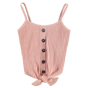 Image of Firetrap Button Vest Top Junior Girls - Pink