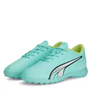 Image of Puma Ultra.4 Play Childrens Astro Turf Trainers - Green