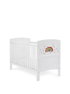 image of Obaby Grace Inspire Cot Bed Rainbow Multicolour, Multi