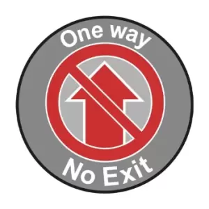 Image of One Way No Exit' Floor Graphic (400mm Dia)