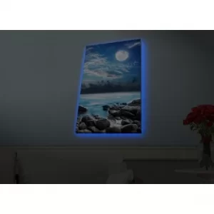 Image of 4570HDACT-099 Multicolor Decorative LED Lighted Canvas Painting