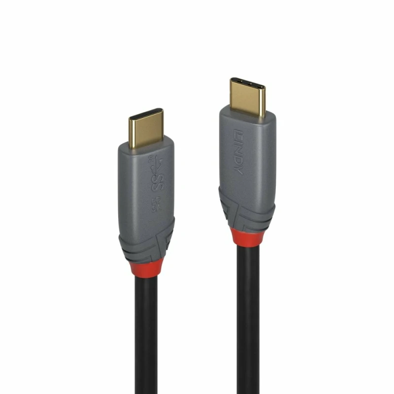 Image of Lindy Lindy 2m USB 3.2 Type C Cable, 5A PD, Anthra Line 36903
