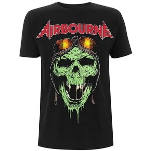 Image of Airbourne - Hell Pilot Glow Unisex Large T-Shirt - Black