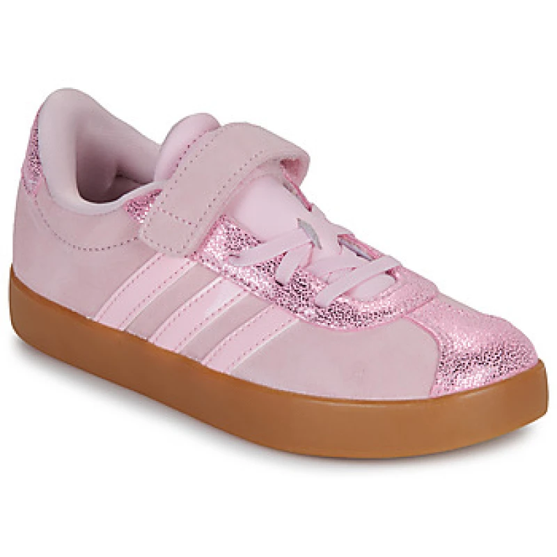 Image of adidas VL COURT 3.0 EL C girls's Children's Shoes (Trainers) in Pink