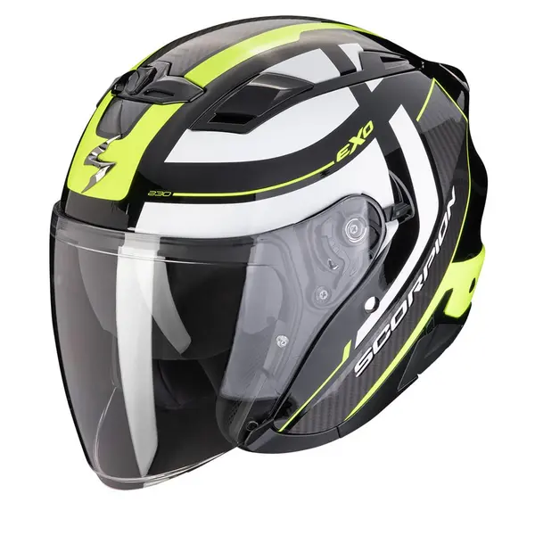 Image of Scorpion EXO-230 Pul Black Neon Yellow Jet Helmet L