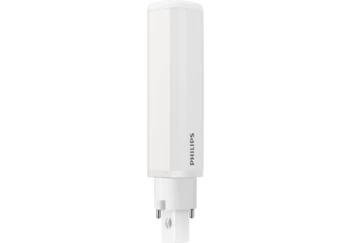 Image of Philips CorePro LED 6.5-18W G24d 2 PLL 3000K Frosted 2-Pin Compact Fluorescent Lamp - Warm White - 54127200