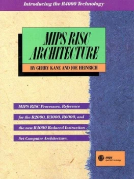 Image of Mips Risc Architecture by Gerry Kane Book
