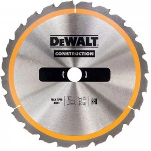 Image of DEWALT Construction Circular Saw Blade 165mm 18T 20mm