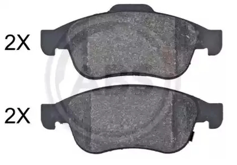 Image of A.B.S. 35103 Brake pad set with acoustic wear warning Brake Pad Set,disc brake (402)