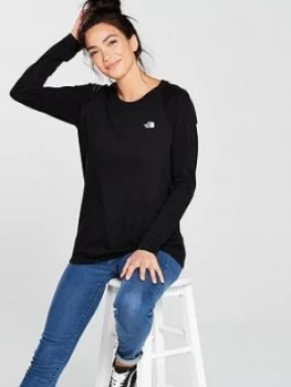 Image of The North Face Long Sleeve Raglan Tee Black Size L Women