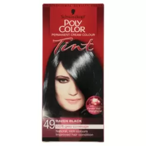 Schwarzkopf Poly Color Raven Black 49 Permanent Hair Dye