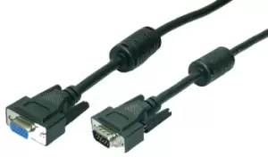 Image of LogiLink VGA M/F 1.8m VGA cable VGA (D-Sub) Black