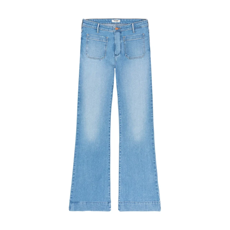 Image of Wrangler Jeans flare woman Wrangler Bleu Female 26x32