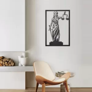 Image of Themis Black Decorative Metal Wall Accessory