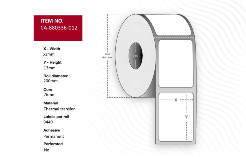 Image of CAPTURE Lel 51 x 13mm. Core 76mm.
