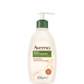 Aveeno Daily Moisturising Yogurt Body Cream Vanilla & Oat 300ml