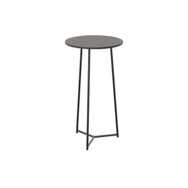 Image of Jemini Trinity High Table 600x600x1110mm Dark WalnutBlack KF823513