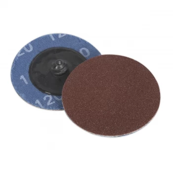 image of Sealey PTCQC50120 Quick Change Sanding Disc Ø50mm 120Grit Pack of 10