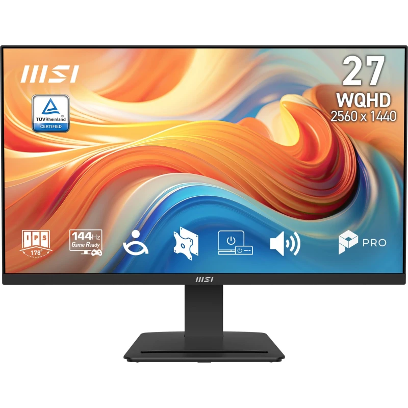 Image of MSI MSI Pro MP273Q E14 computer monitor 68.6cm (27") 2560 x 1440 pixels Wide Quad HD Black PRO MP273Q E14