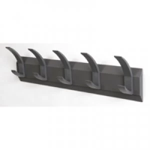 image of Acorn Wall Mounted Coat Rack With 5 Hooks 319875