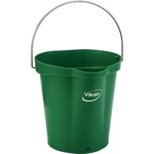 image of Vikan Bin, suitable for foodstuffs, capacity 6 l, pack of 5, green