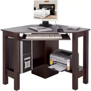 Image of Techstyle Horner Corner Office Desk / Computer Workstation Walnut