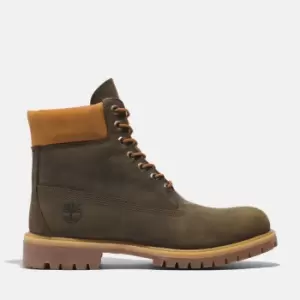 Image of Timberland Premium 6" Boot For Men In Dark Green Green, Size 10