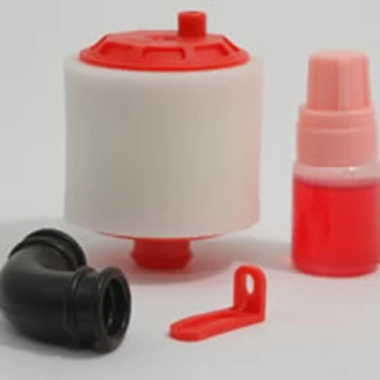 Image of Fastrax 1/8Th Air Filter W/Oil Re-Buildable - Red
