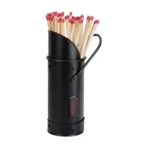 Image of Manor Reproductions Match Holder + Matches Black 1964