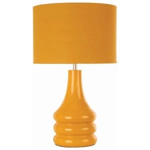 image of The Lighting and Interiors Group Raj Table Lamp - Ochre