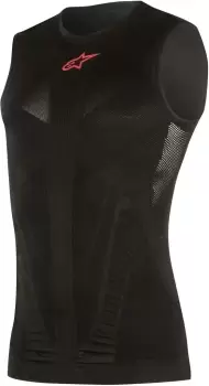 Image of Alpinestars Tech Tank Summer Shirt, black-red, Size XS S, black-red, Size XS S