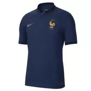 Image of Nike France Authentic Home Shirt 2022 2023 Adults - Blue